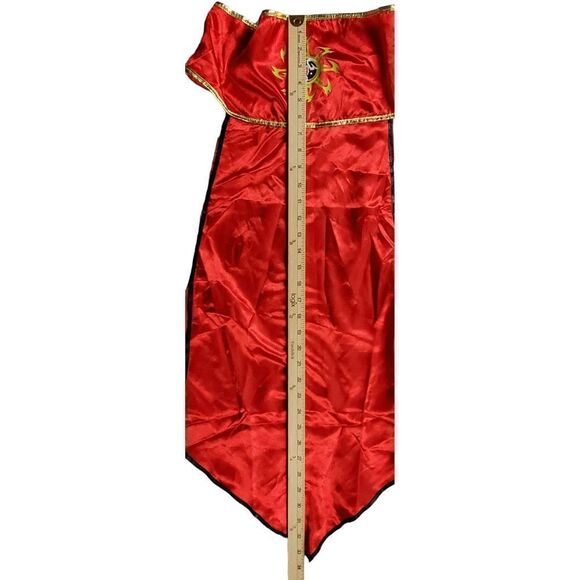 Yandy Ninja Costume Large Samurai Dragon Lady Fancy Dress Red Warrior Halloween - Picture 8 of 11